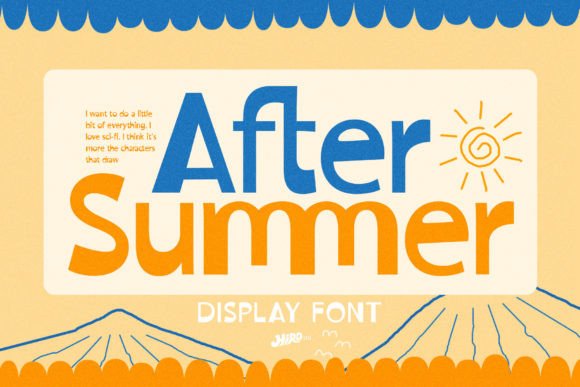 After Summer: A Vibrant Display Font for Modern Web Design