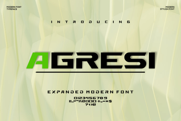 Agresi: A Bold Modern Display Font for Editorial Projects