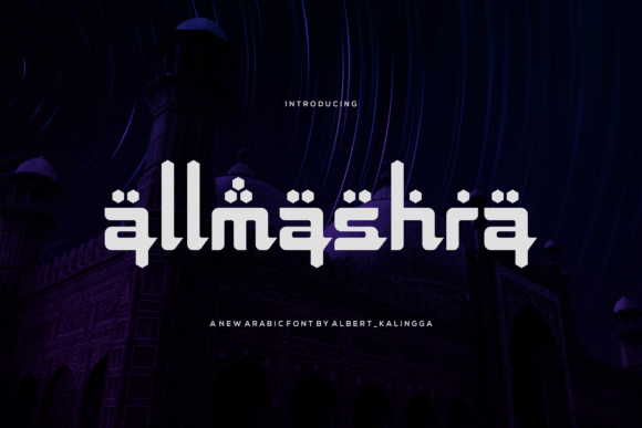 Allmashra: The Arabic-Style Display Font for Creative Branding