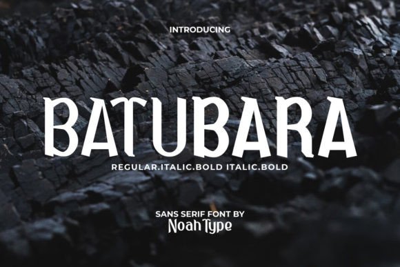 Batubara: The Game and Techno Display Font for Bold Campaigns