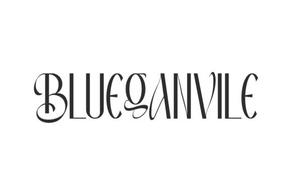 Blueganvile: A Delicate Display Typeface for Elegant Branding