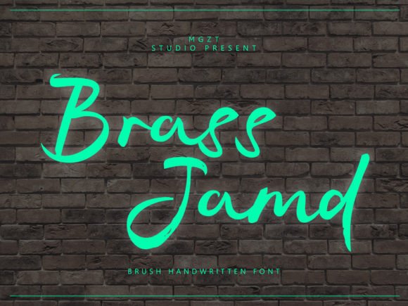 Brass Jamd: A Dynamic Brush Script for Bold Branding