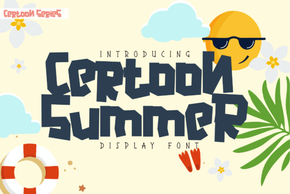 Certoon Summer: A Bold Display Typeface for Vibrant Campaigns