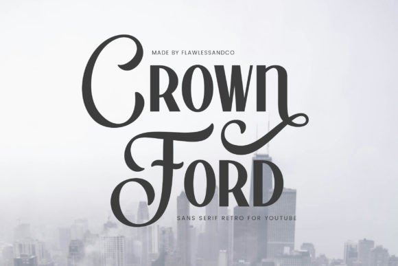 Crown Ford: A Bold Display Font for Modern Branding