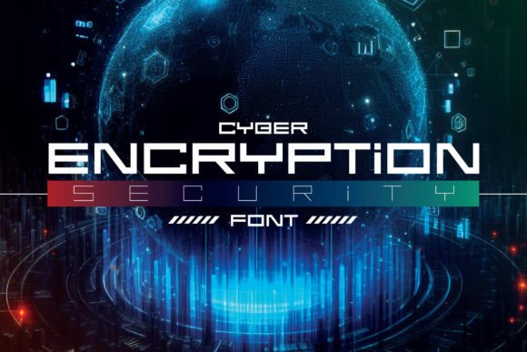 Encryption Typeface: A Futuristic Display Font for Modern Brands