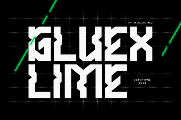 Gluexlime: A Bold Display Font for Modern Editorial Design