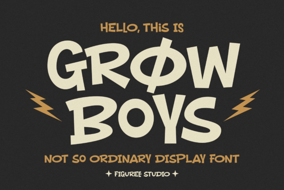 Grow Boys: The Playful Display Font for Modern Editorial Design