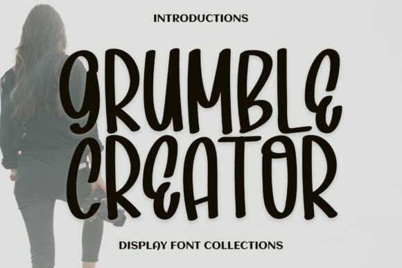 Grumble Creator: The Whimsical Display Font for Handmade Goods
