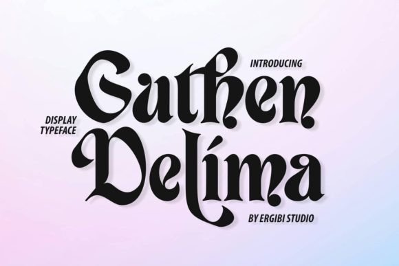Guthen Delima: The Elegant Serif Font for Editorial Design