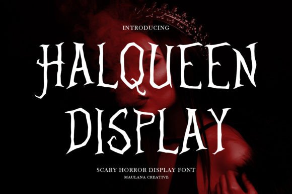 Halqueen: The Spooky Display Font for Creepy Craft Projects