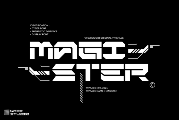 Magister Typeface: A Futuristic Display Font for Bold Editorial Design