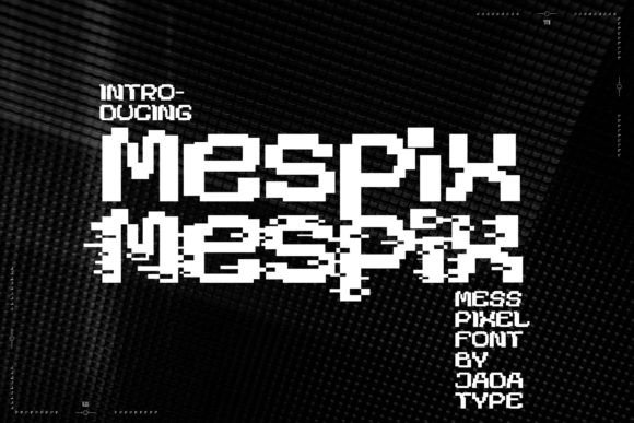 Mespix: The Pixel Display Font for Handmade Brands