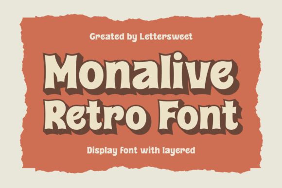 Monalive: The Retro Display Font for Scroll-Stopping Visuals