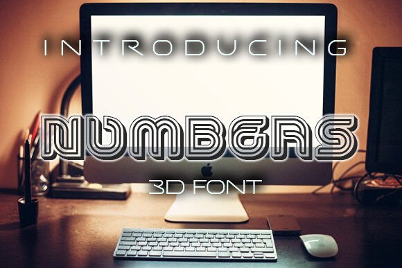 Numbers: The Bold Display Font for Handmade Shop Labels