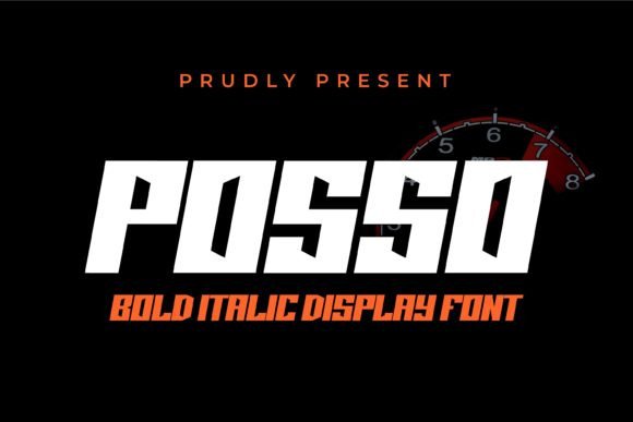 Posso: The Bold Italic Display Font for Scroll-Stopping Designs