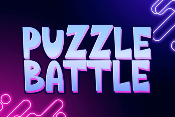Puzzle Battle: The Quirky Display Font for Cheerful Campaigns