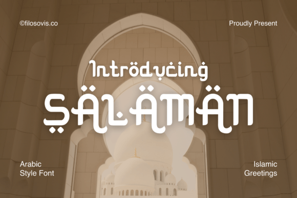 Salaman: A Modern Display Font for Playful Editorial Design