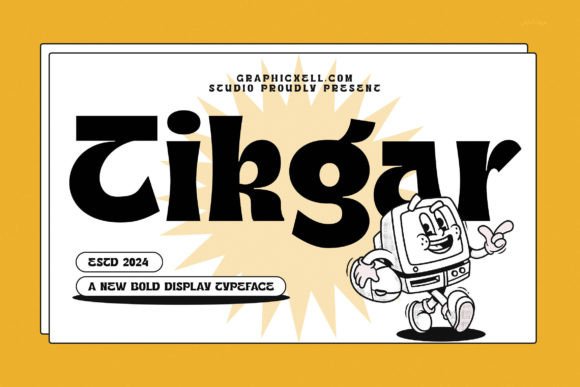 Tikgar: The Retro Vintage Display Font for Authentic Branding