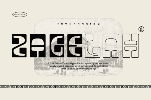 Zagelah: A Vintage Display Font for Editorial Design